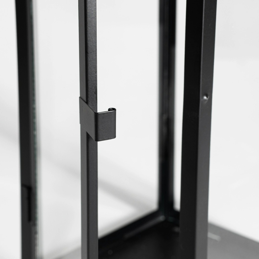 Dekorativna črna lanterna, višina 49 cm