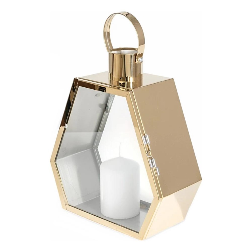 Dekorativna lanterna 34 cm, zlata