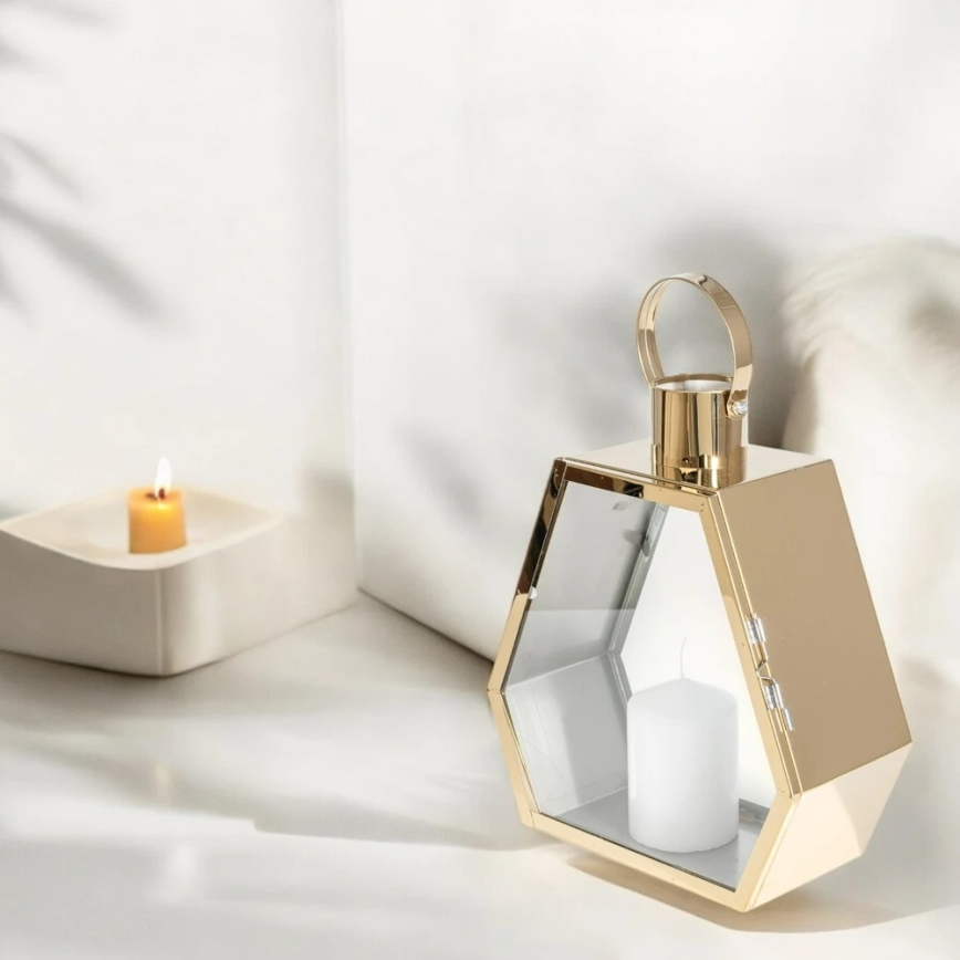 Dekorativna lanterna 43 cm, zlata