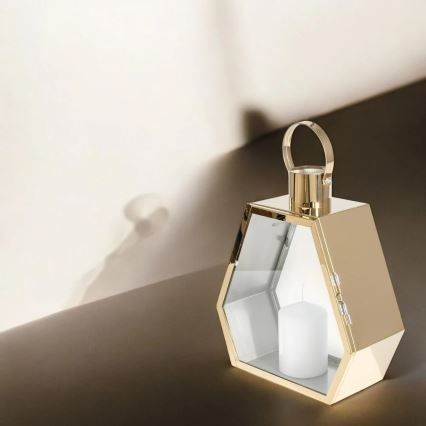 Dekorativna lanterna 43 cm, zlata