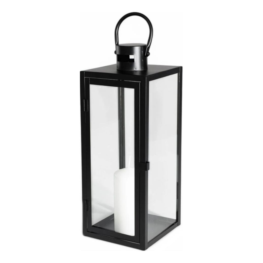 Dekorativna lanterna 63 cm črna