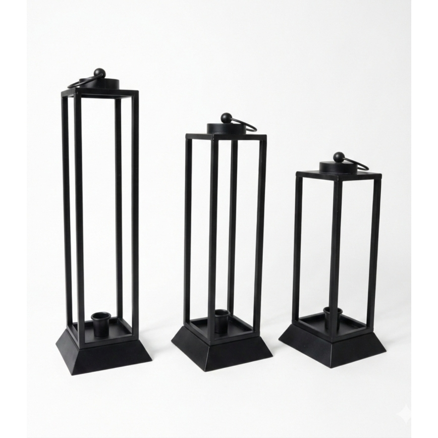 Dekorativna lanterna HALL 34 cm črna