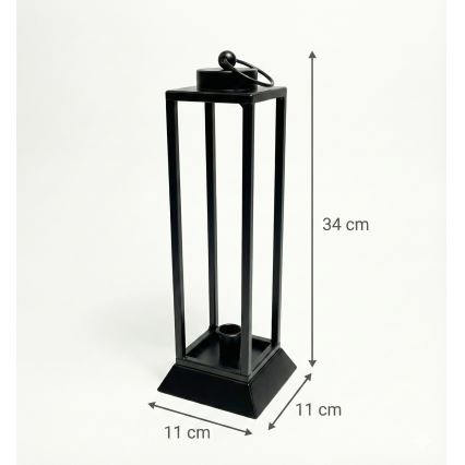 Dekorativna lanterna HALL 34 cm črna