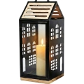 Dekorativna lanterna HOME 47,5 cm črna/bežna