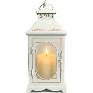 Dekorativna lanterna ROSEHILL, 27,5 cm, bela