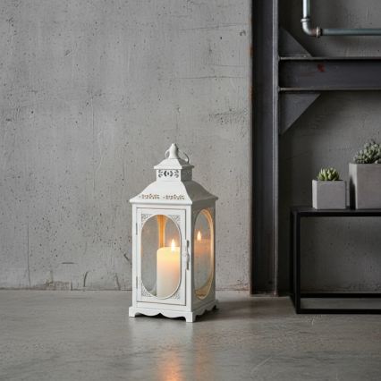 Dekorativna lanterna ROSEHILL, 27,5 cm, bela