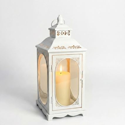 Dekorativna lanterna ROSEHILL 54,5 cm bela
