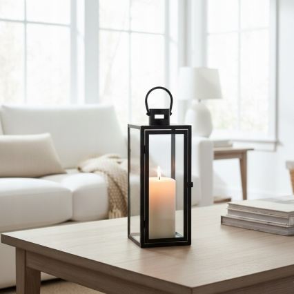 Dekorativna lanterna TOWER 29 cm črna