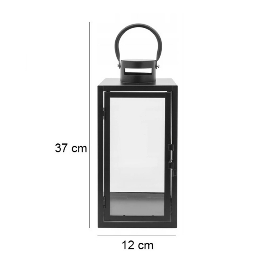 Dekorativna lanterna TOWER 38 cm črna
