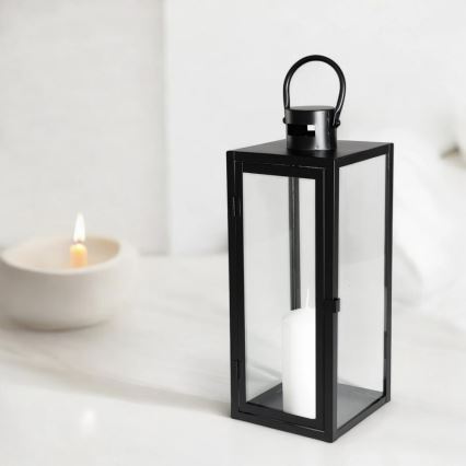Dekorativna lanterna TOWER 49 cm črna