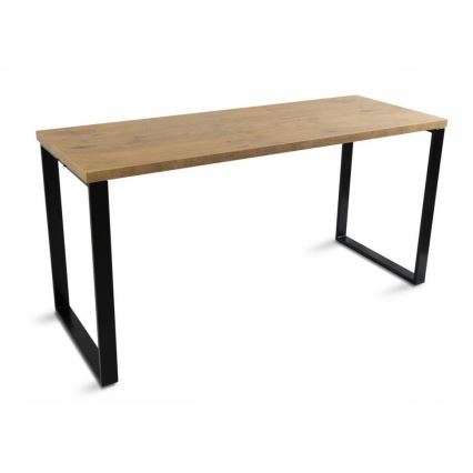 Delovna miza BLAT 160x60 cm črna/rjava