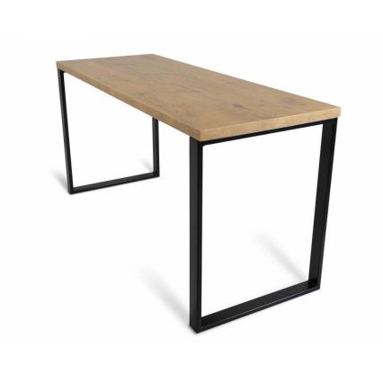 Delovna miza BLAT 160x60 cm črna/rjava