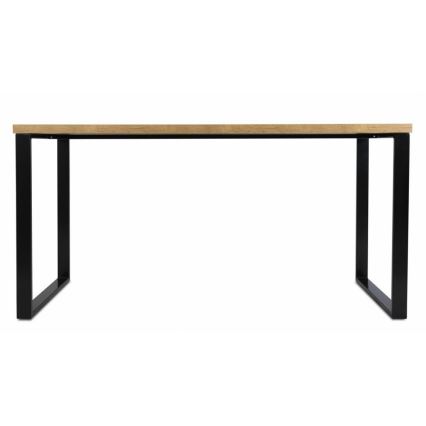 Delovna miza BLAT 160x60 cm črna/rjava