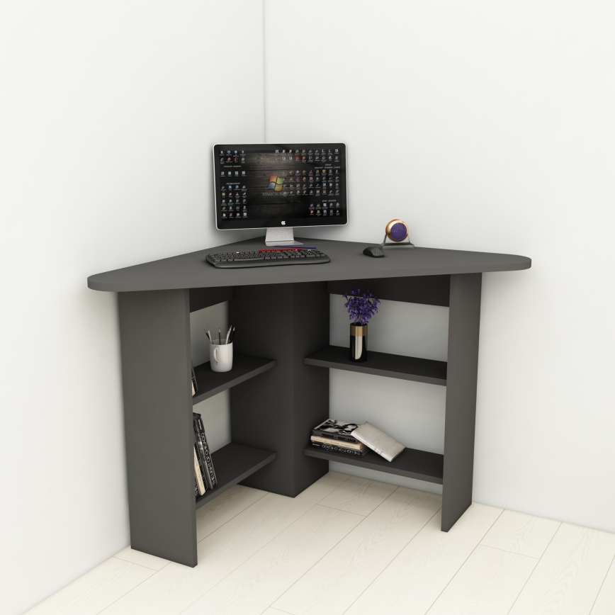 Delovna miza CORNER 73,8x80 cm antracit