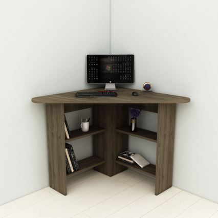 Delovna miza CORNER 73,8x80 cm rjava