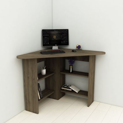 Delovna miza CORNER 73,8x80 cm rjava