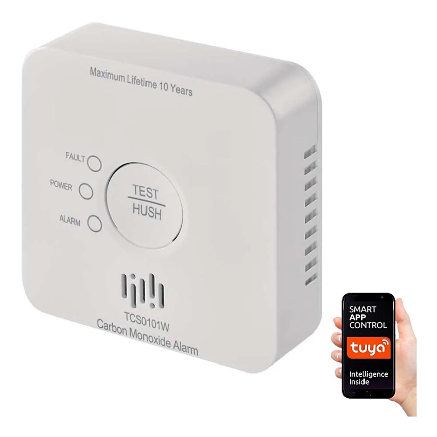 Detektor ogljikovega monoksida GoSmart 2xAA Wi-Fi Tuya