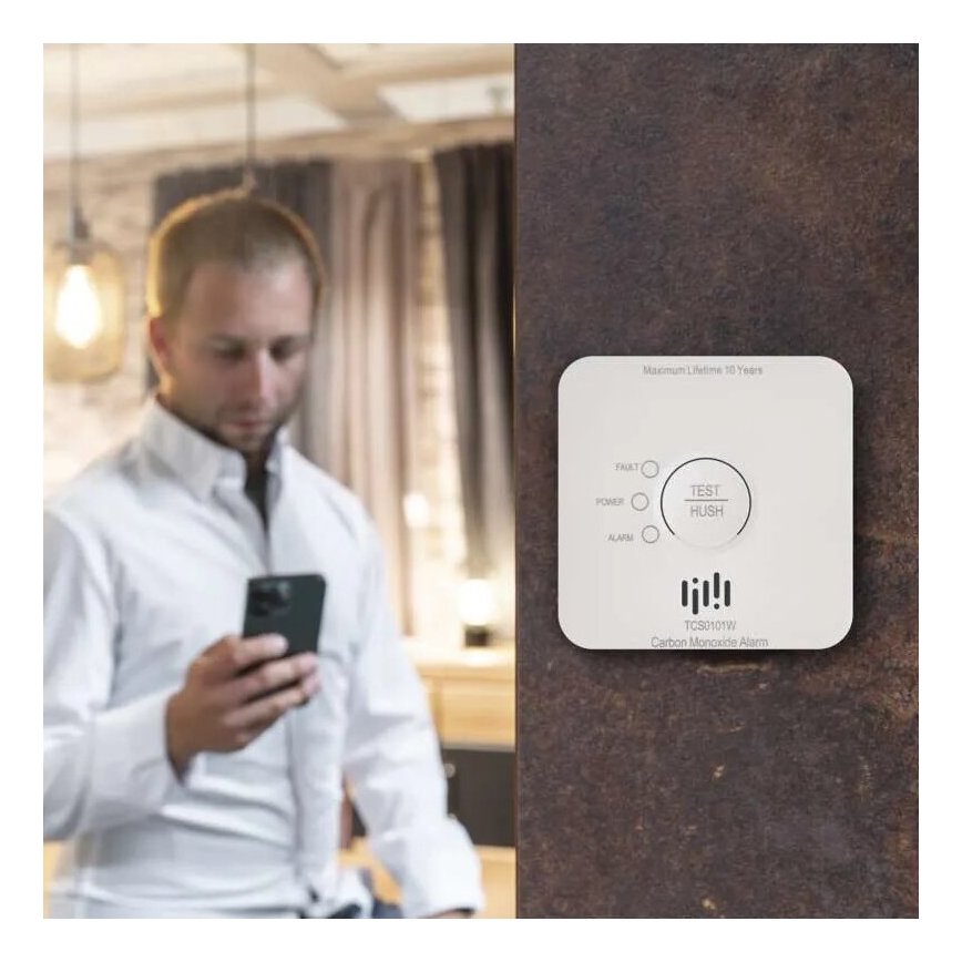 Detektor ogljikovega monoksida GoSmart 2xAA Wi-Fi Tuya