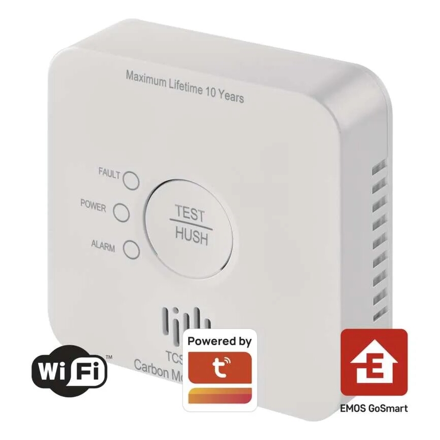 Detektor ogljikovega monoksida GoSmart 2xAA Wi-Fi Tuya