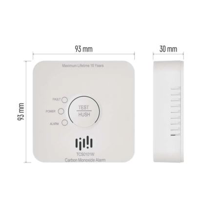 Detektor ogljikovega monoksida GoSmart 2xAA Wi-Fi Tuya
