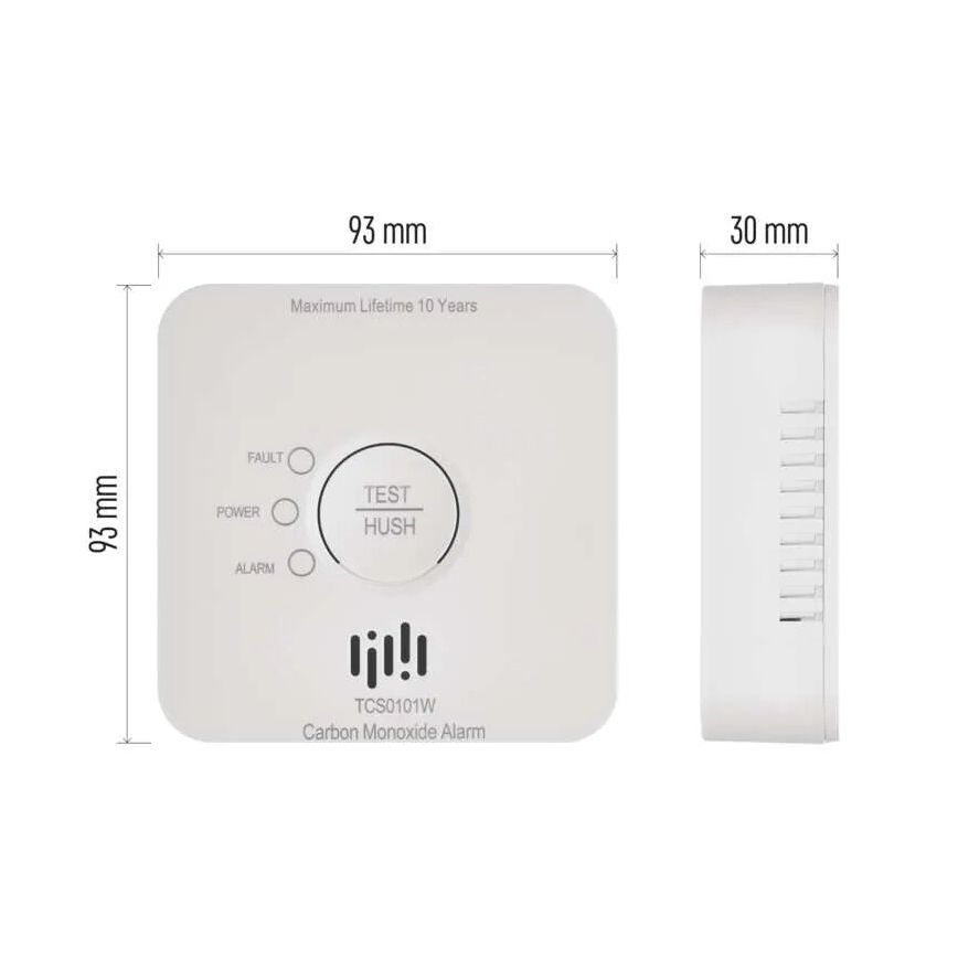 Detektor ogljikovega monoksida GoSmart 2xAA Wi-Fi Tuya