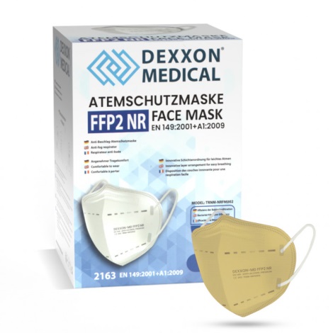 DEXXON MEDICAL Zaščitna maska FFP2 NR bež 1 kom.