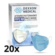 DEXXON MEDICAL Zaščitna maska FFP2 NR pacific modra 20 kom.