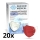 DEXXON MEDICAL Zaščitna maska FFP2 NR rdeča 20 kom.