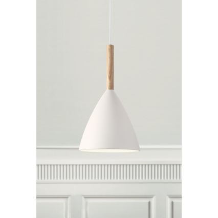 DFTP by Nordlux - Lestenec na vrvici PURE 1xE27/40W/230V pr. 20 cm bela/pepel