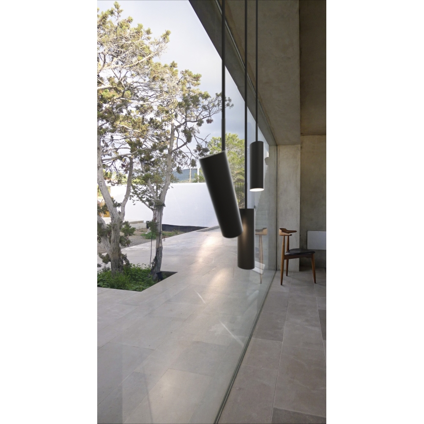 DFTP by Nordlux - Viseča svetilka MIB na kablu 1xGU10/8W/230V, črna