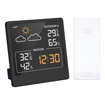 Digitalni termometer 5V/2xAAA + 2xAAA črn