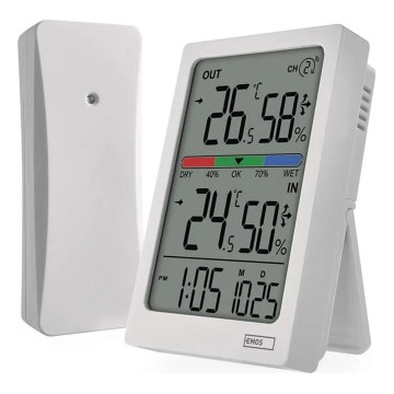 Digitalni termometer in higrometer, 2x AAA, bel
