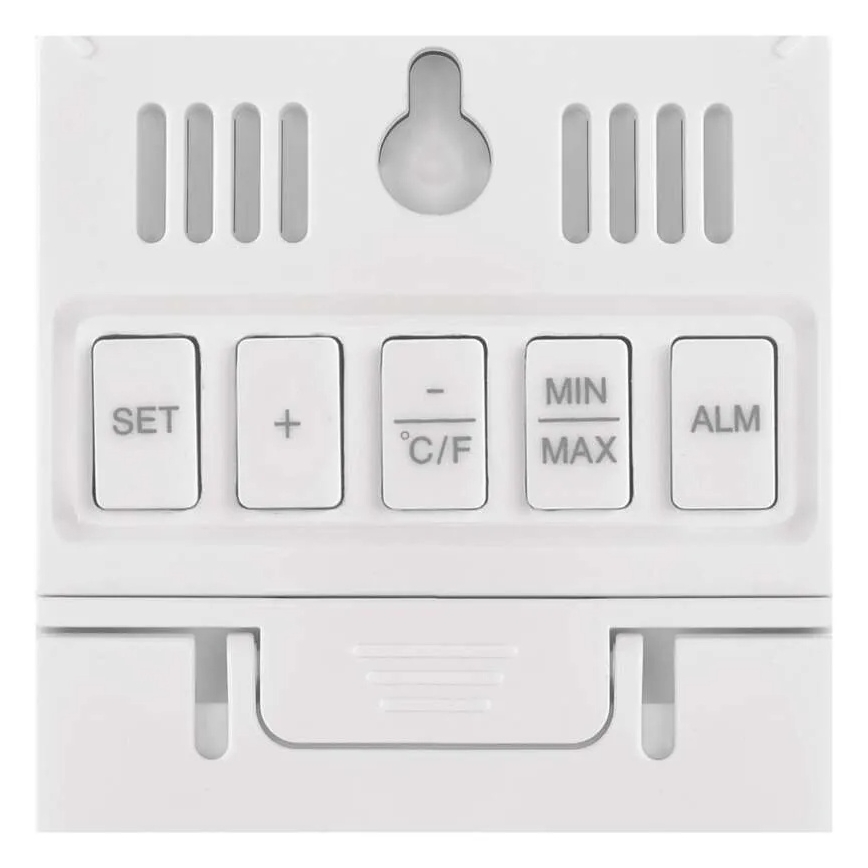 Digitalni termometer s higrometrom 2xAAA bel