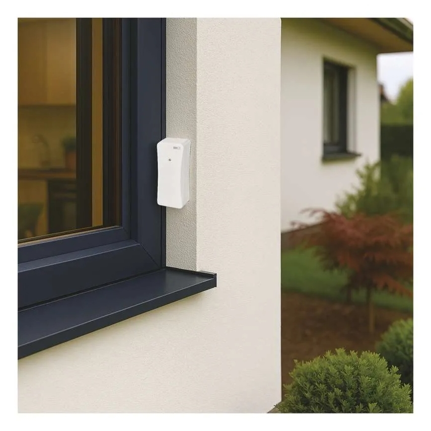 Digitalni termometer z merilnikom vlage 2xAAA bel