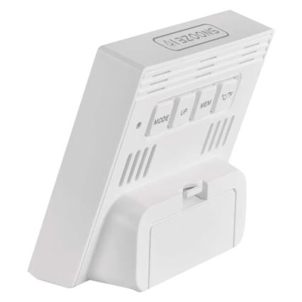 Digitalni termometer z merilnikom vlažnosti 1xAA bela