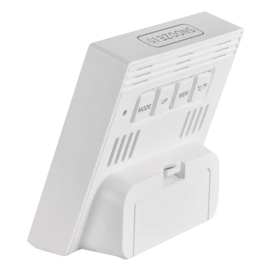 Digitalni termometer z merilnikom vlažnosti 1xAA bela