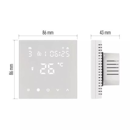 Digitalni termostat za talno ogrevanje GoSmart 230V/16A Wi-Fi Tuya