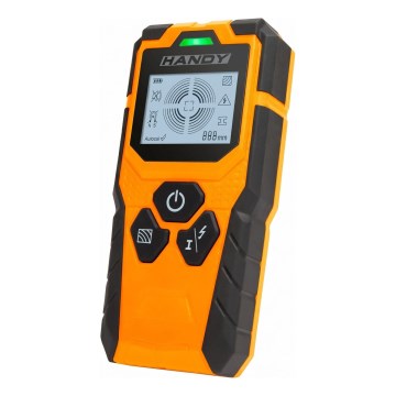 Digitalni večfunkcijski detektor 9V 1x6LR61 IP54 oranžen