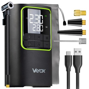 Digitalni žepni kompresor 5V 4000 mAh črn