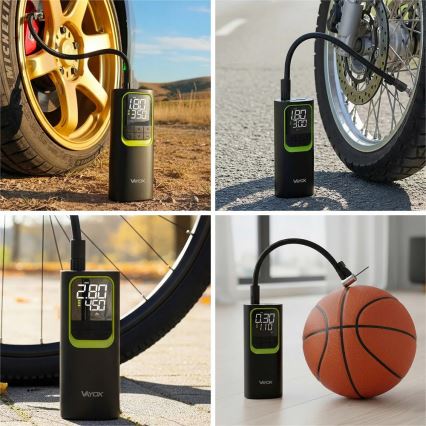 Digitalni žepni kompresor 5V 8000 mAh črn