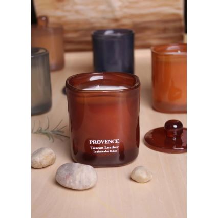 Dišeča sveča TUSCAN LEATHER 180 g, 25 ur gorenja