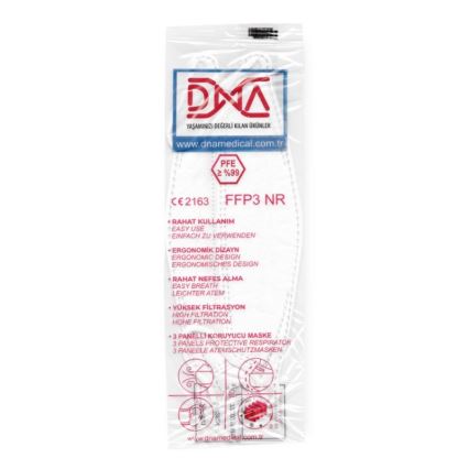 DNA Respirator FFP3 NR CE 2163 medicinski 25 kom.