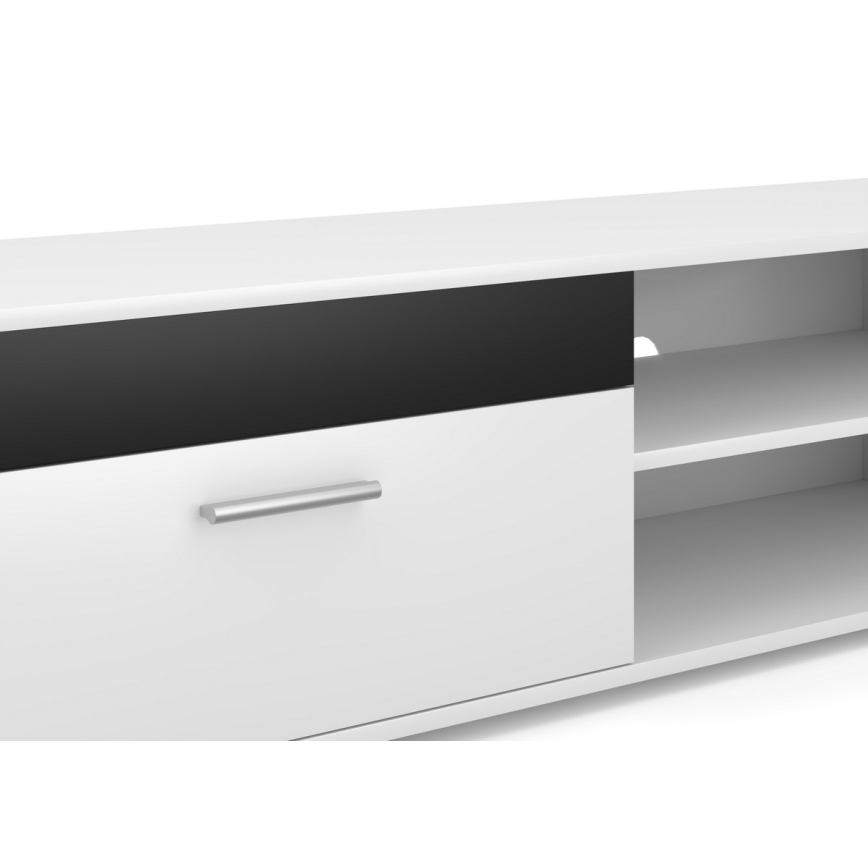 Dnevna stena BRICK bela/črna