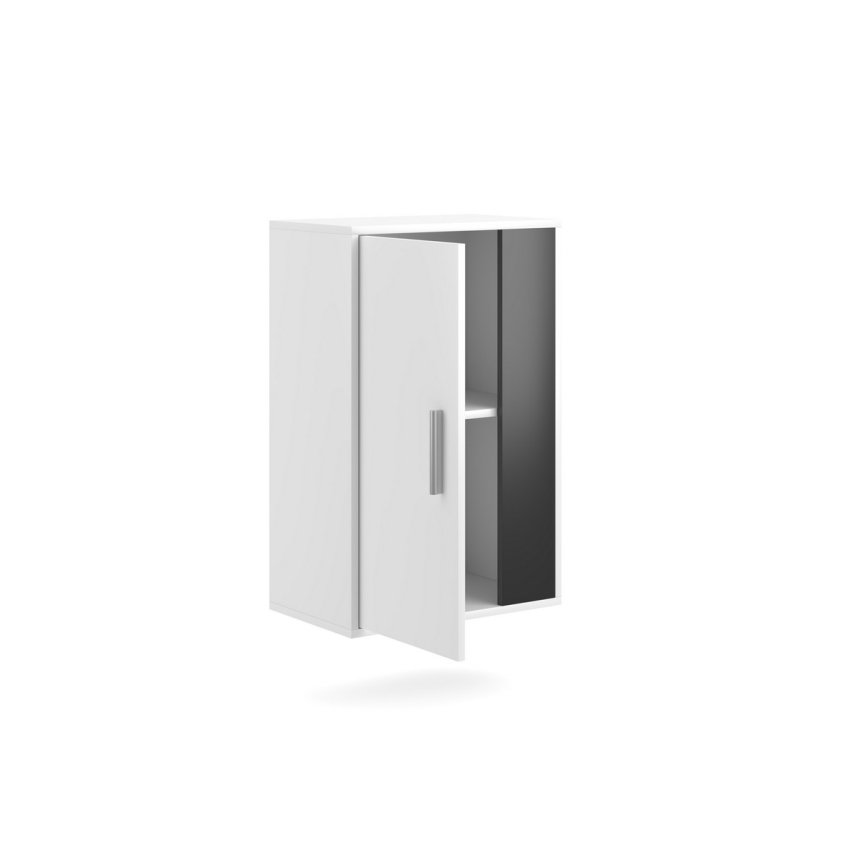 Dnevna stena BRICK bela/črna