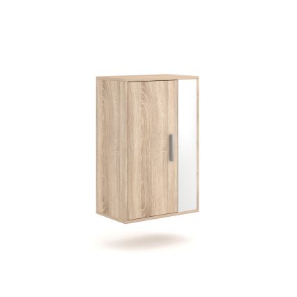 Dnevna stena BRICK, hrast Sonoma/bela