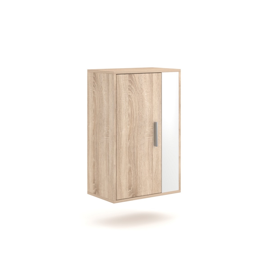 Dnevna stena BRICK, hrast Sonoma/bela