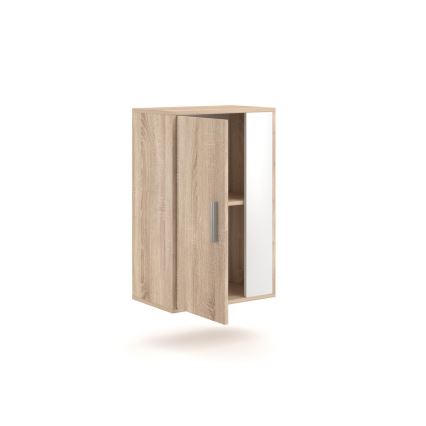 Dnevna stena BRICK, hrast Sonoma/bela