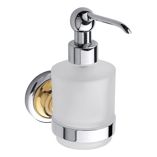 Dozator za milo 7,5x15 cm srebrn/zlati