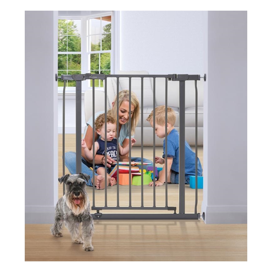 Dreambaby - Varnostna pregrada AVA 75-81 cm siva