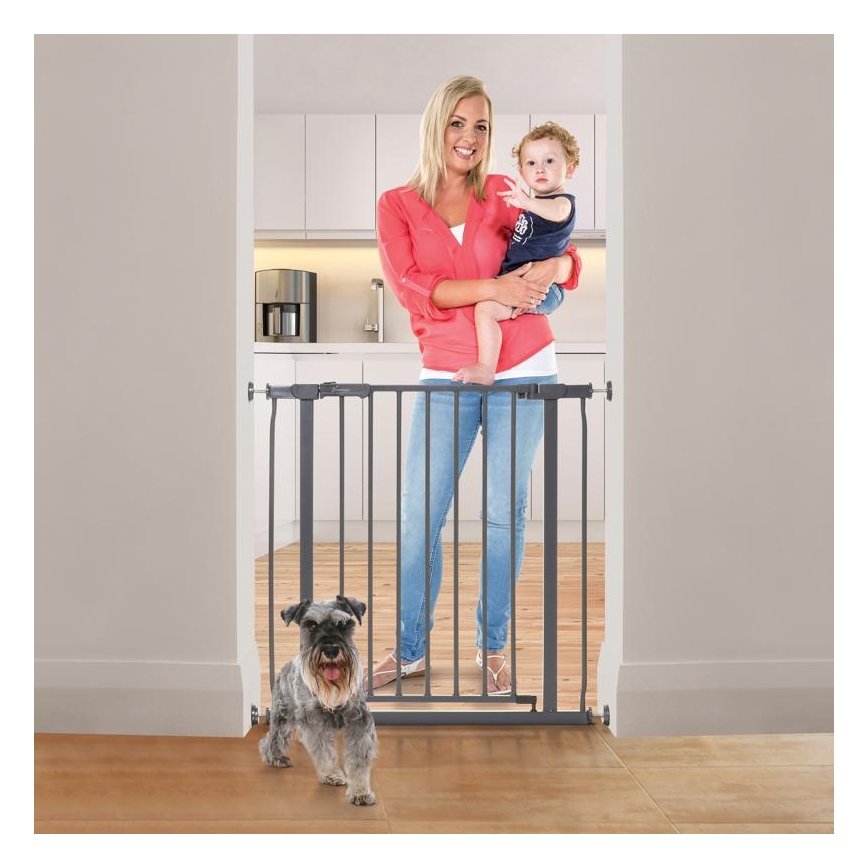 Dreambaby - Varnostna pregrada AVA 75-81 cm siva